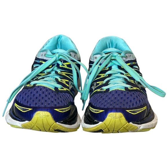 Saucony Triumph ISO Running Sneakers in Twilight Blue/Citron Womens 8.5 S10262-1 - Picture 2 of 7